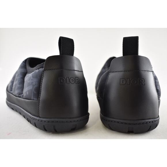 Dior Mens Snow Slipper Navy Blue Oblique Black Flat Slip On Loafer Sneaker 44 11 - Picture 16 of 16